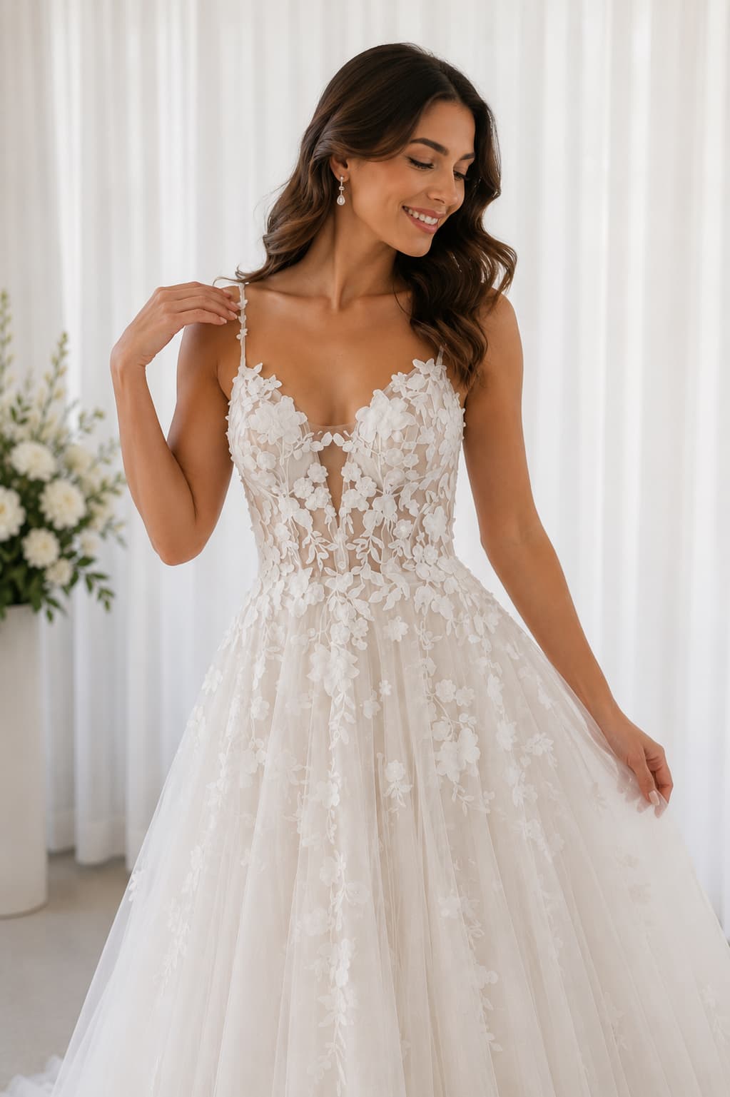 Vestido Celeste - Vista 1