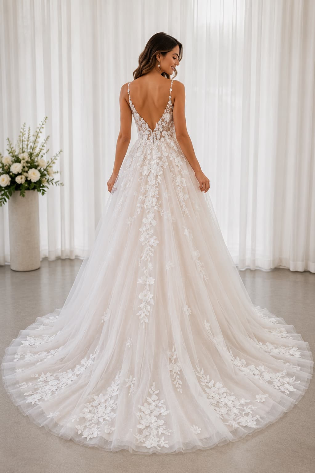 Vestido Celeste - Vista 3
