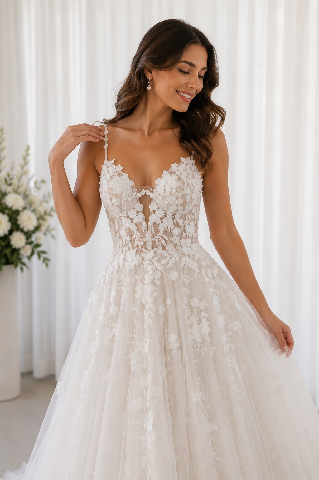 Vestido Celeste - Vista 1